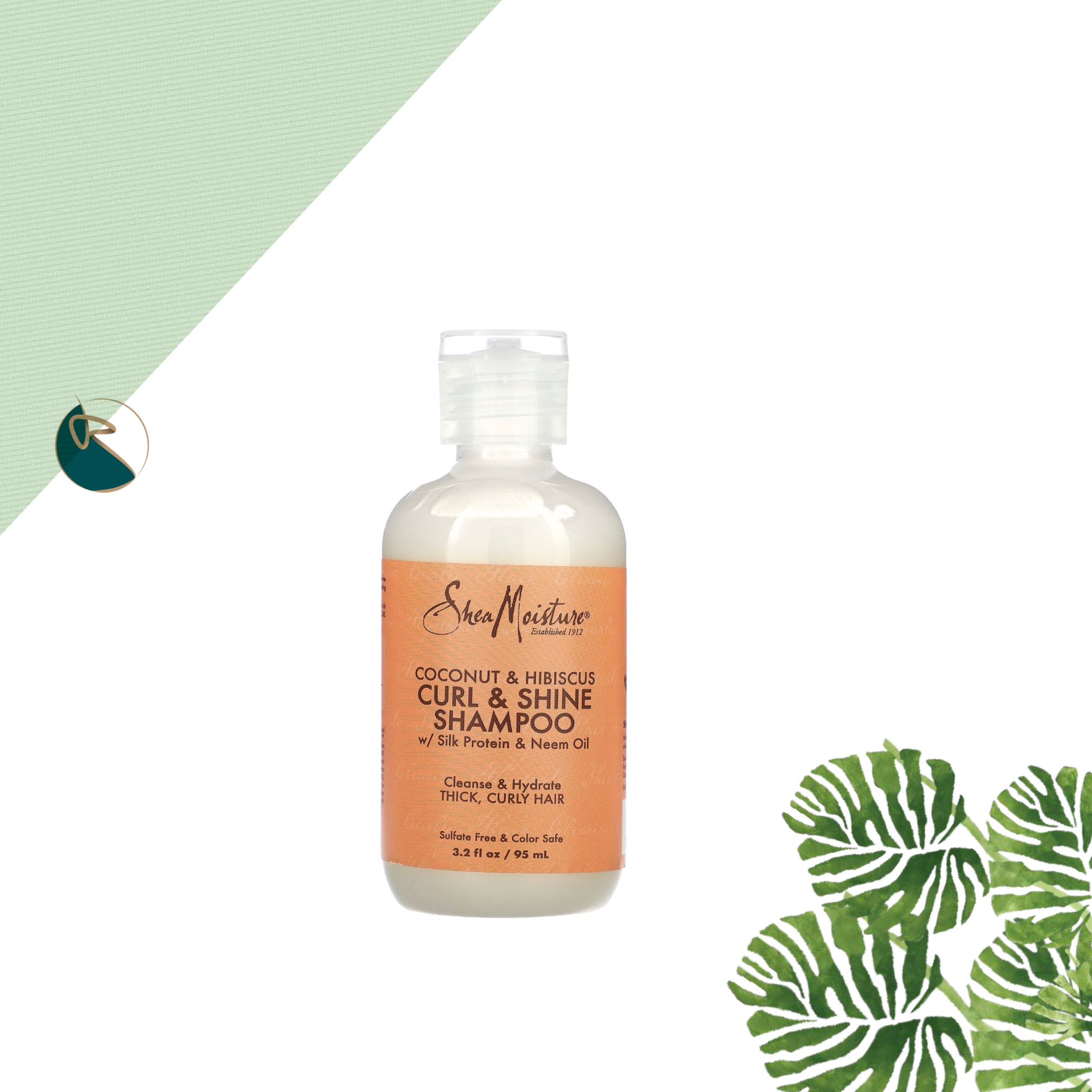 Shea Moisture Coconut &amp; Hibiscus Curl &amp; Shine Shampoo 95Ml